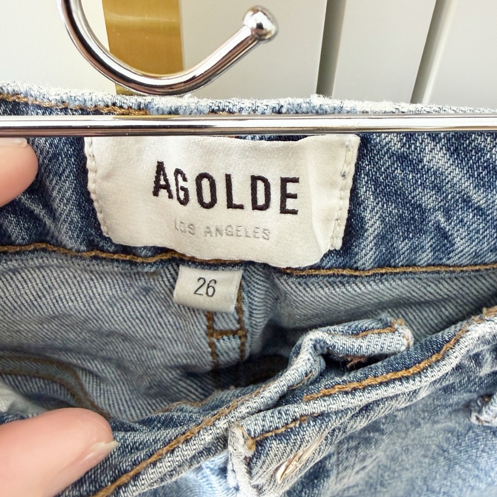 Agolde Riley High Rise Crop Jeans - Picture 6 of 11